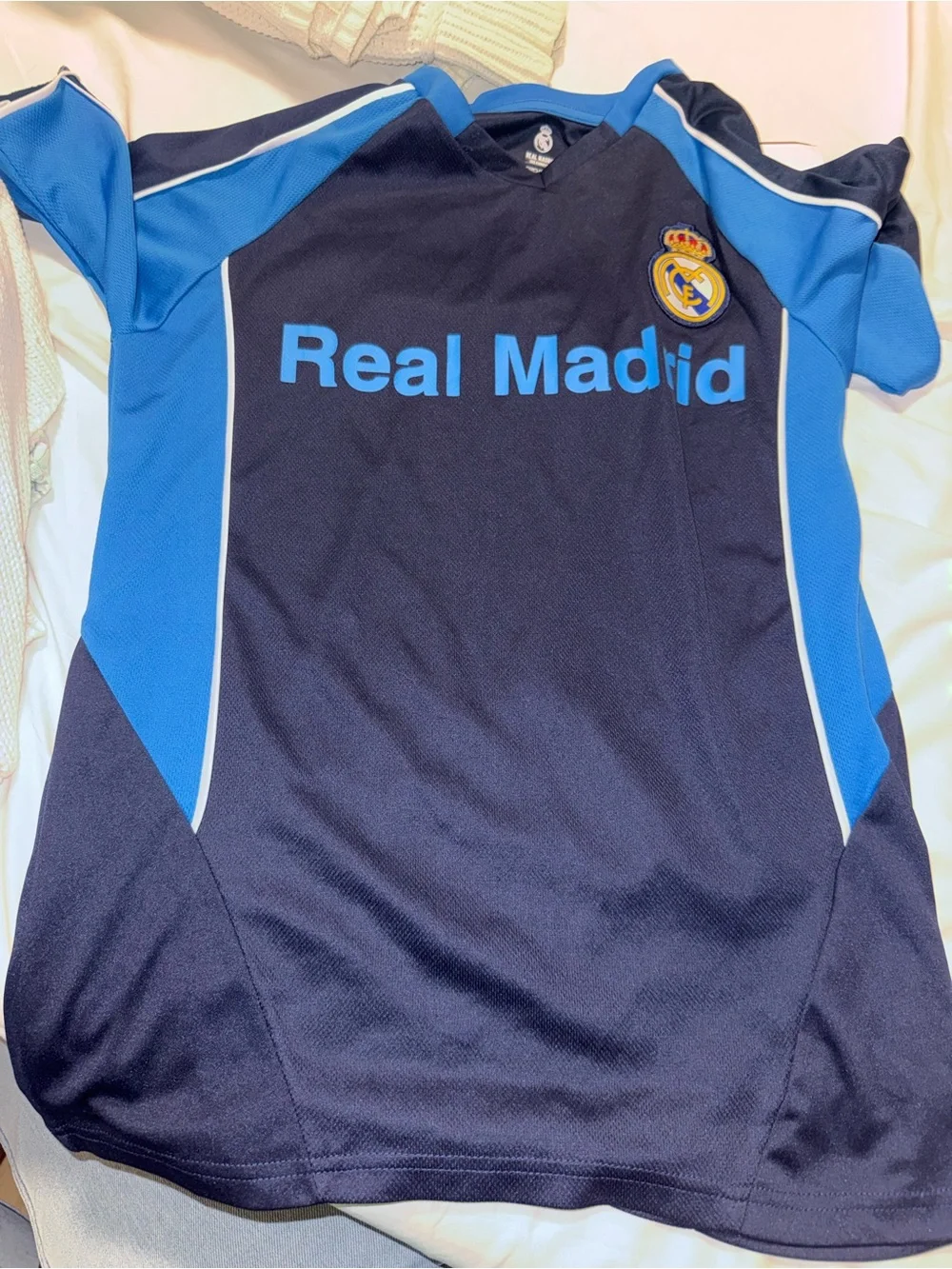 Kids' Navy & Blue Short-Sleeve Training Shirt